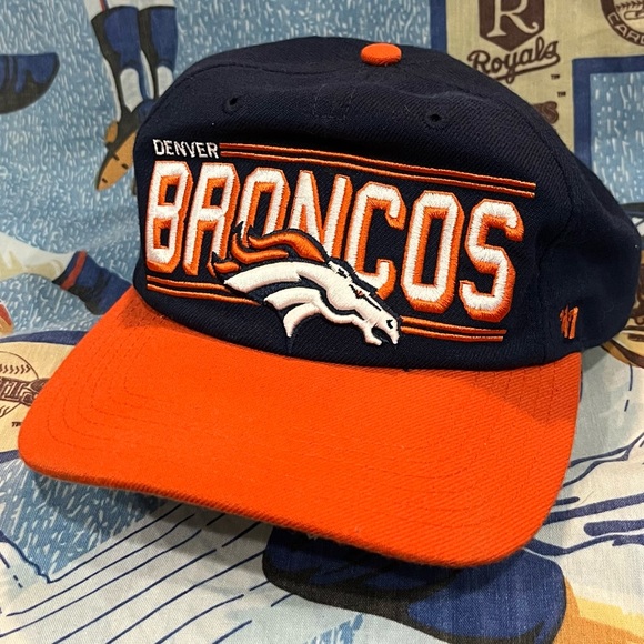NFL Denver Broncos ‘47 Brand Embroidered Adjustable Snap Back Hat Cap - Picture 1 of 7